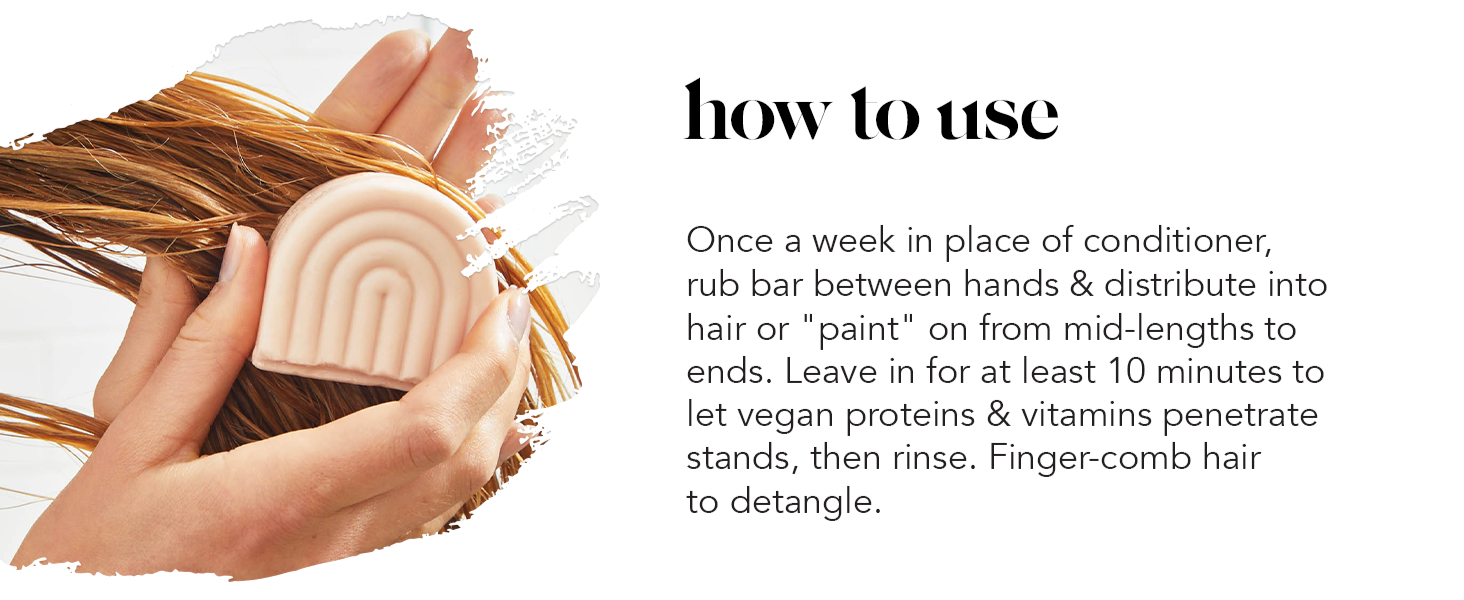 Kitsch Bond Repair Hair Mask &ndash; Strengthening Bond Repair Hair Treatment to Restore and Replenish - Hair Mask for Damaged Hair & Dry - Solid Hair Care for All Hair Types