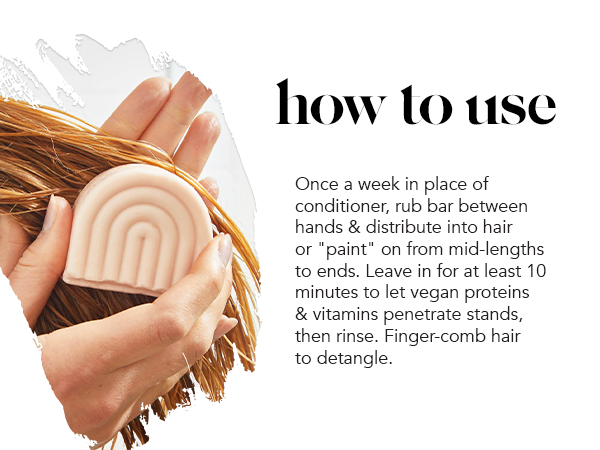 Kitsch Bond Repair Hair Mask &ndash; Strengthening Bond Repair Hair Treatment to Restore and Replenish - Hair Mask for Damaged Hair & Dry - Solid Hair Care for All Hair Types