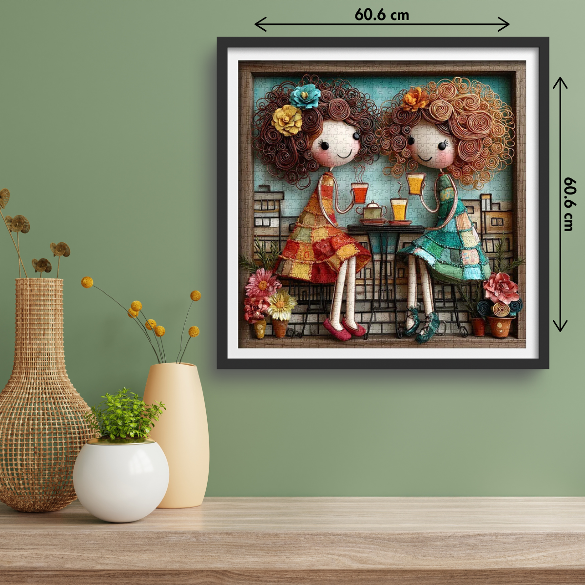 Sisters' Afternoon Tea Jigsaw Puzzle 1000 Pieces