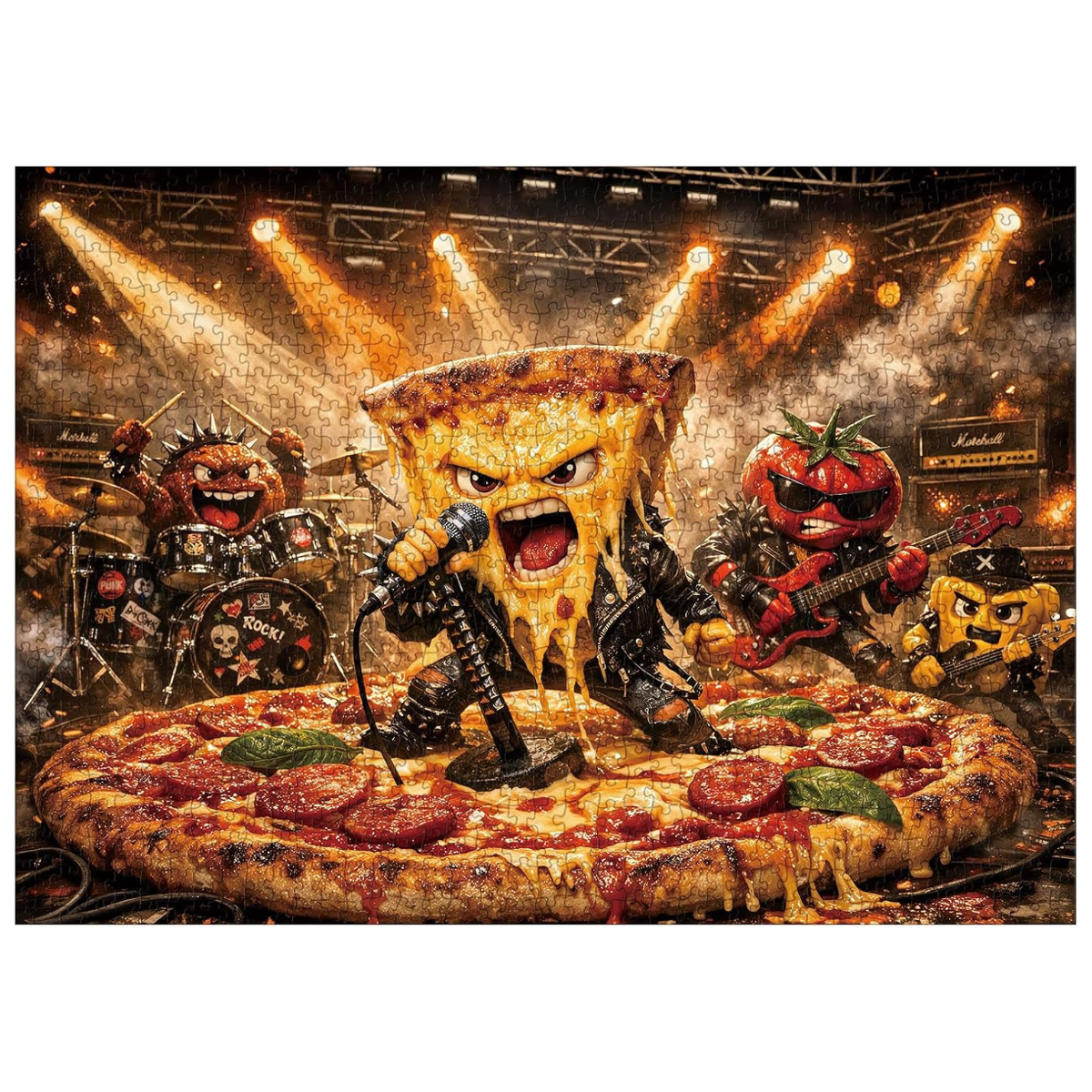 Rockin' Pizza Jigsaw Puzzle 1000 Pieces