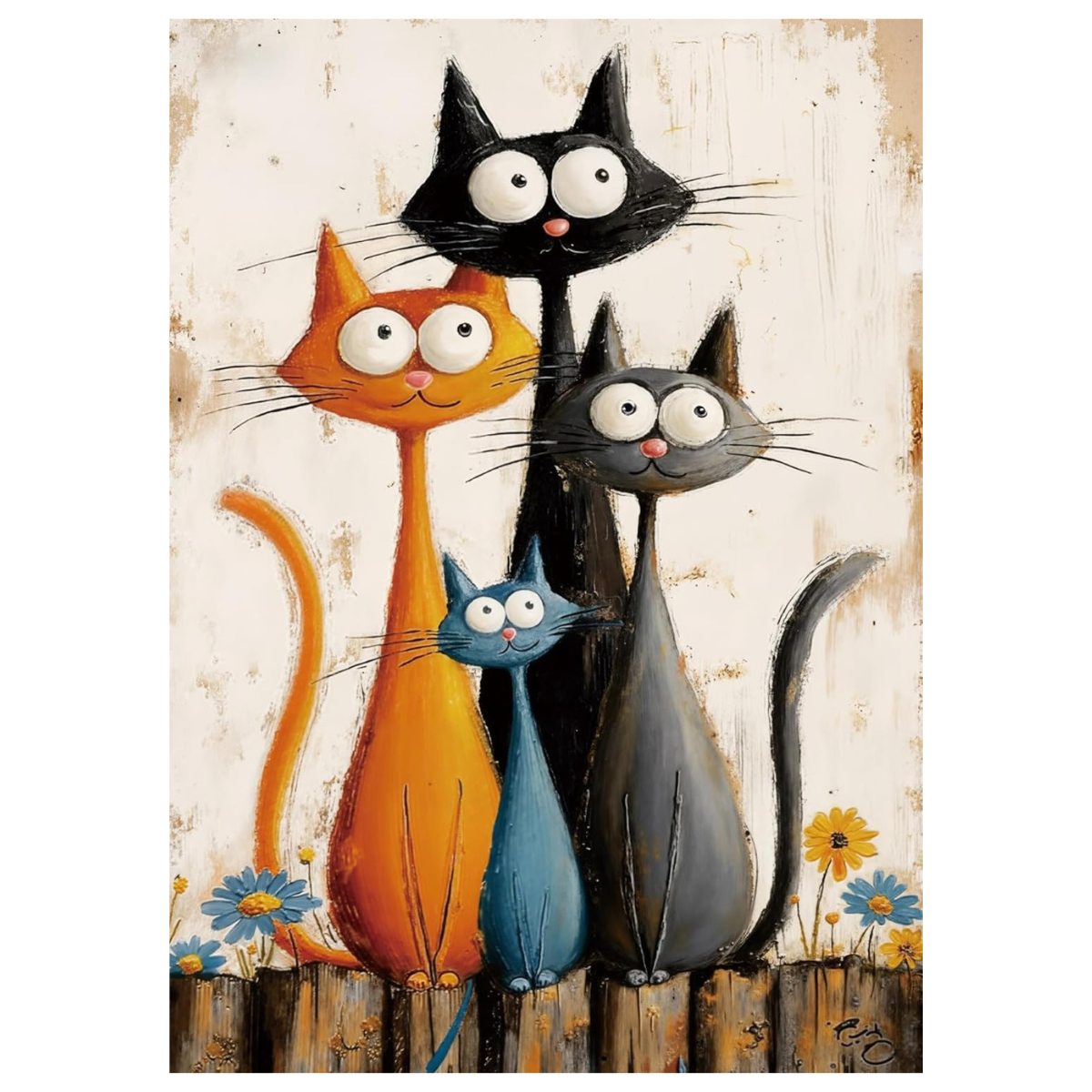 Charming Cats Jigsaw Puzzle 1000 Pieces