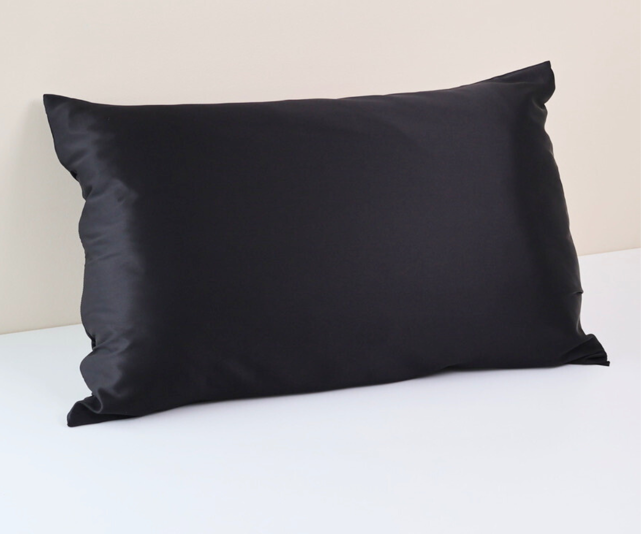 Black Silk Pillowcase with Gift Box