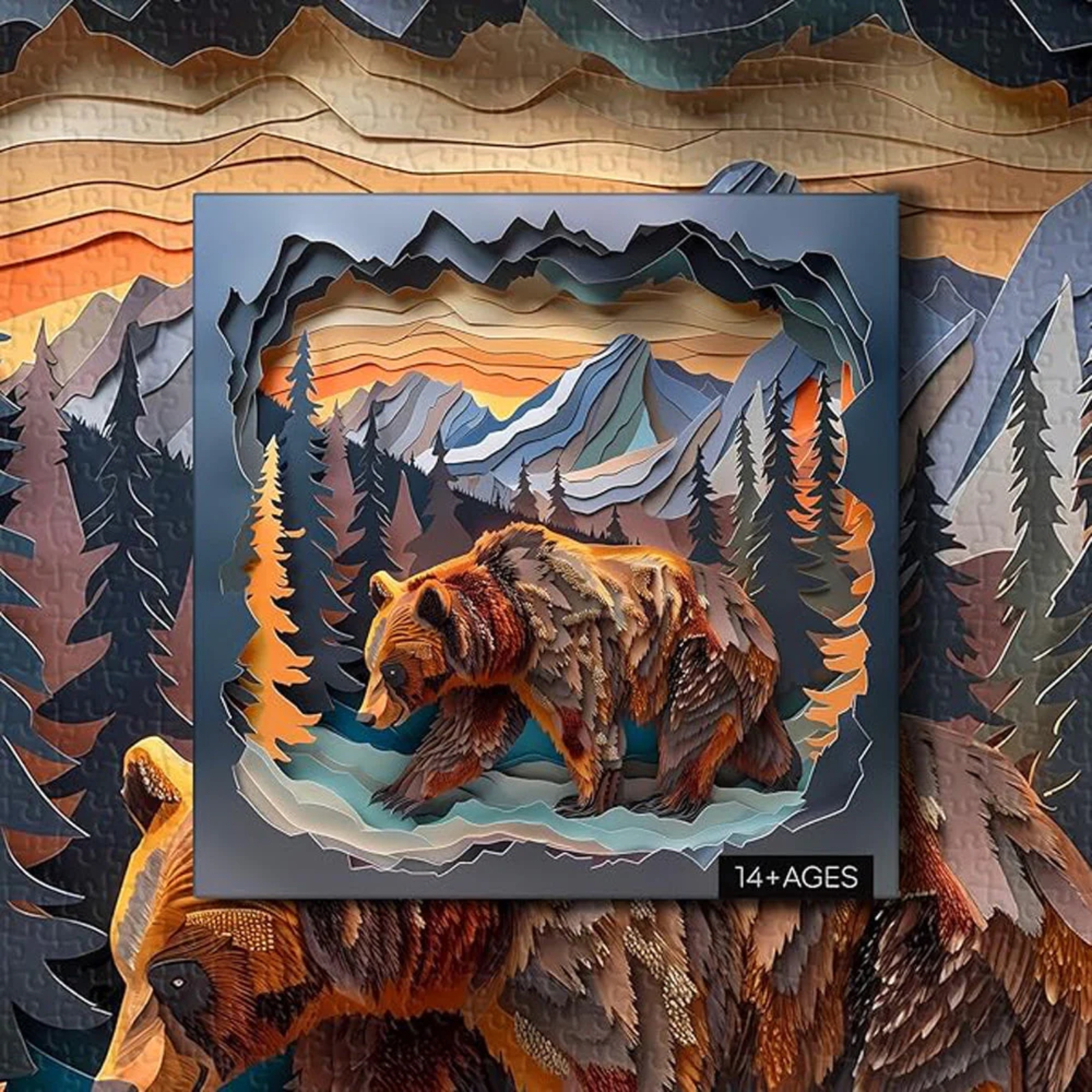 Putting together this challenging and fun puzzle with family or friends can enhance interaction and cooperation. Together they can complete this wonderful bear's journey, create beautiful memories, and enhance intimacy and solidarity.