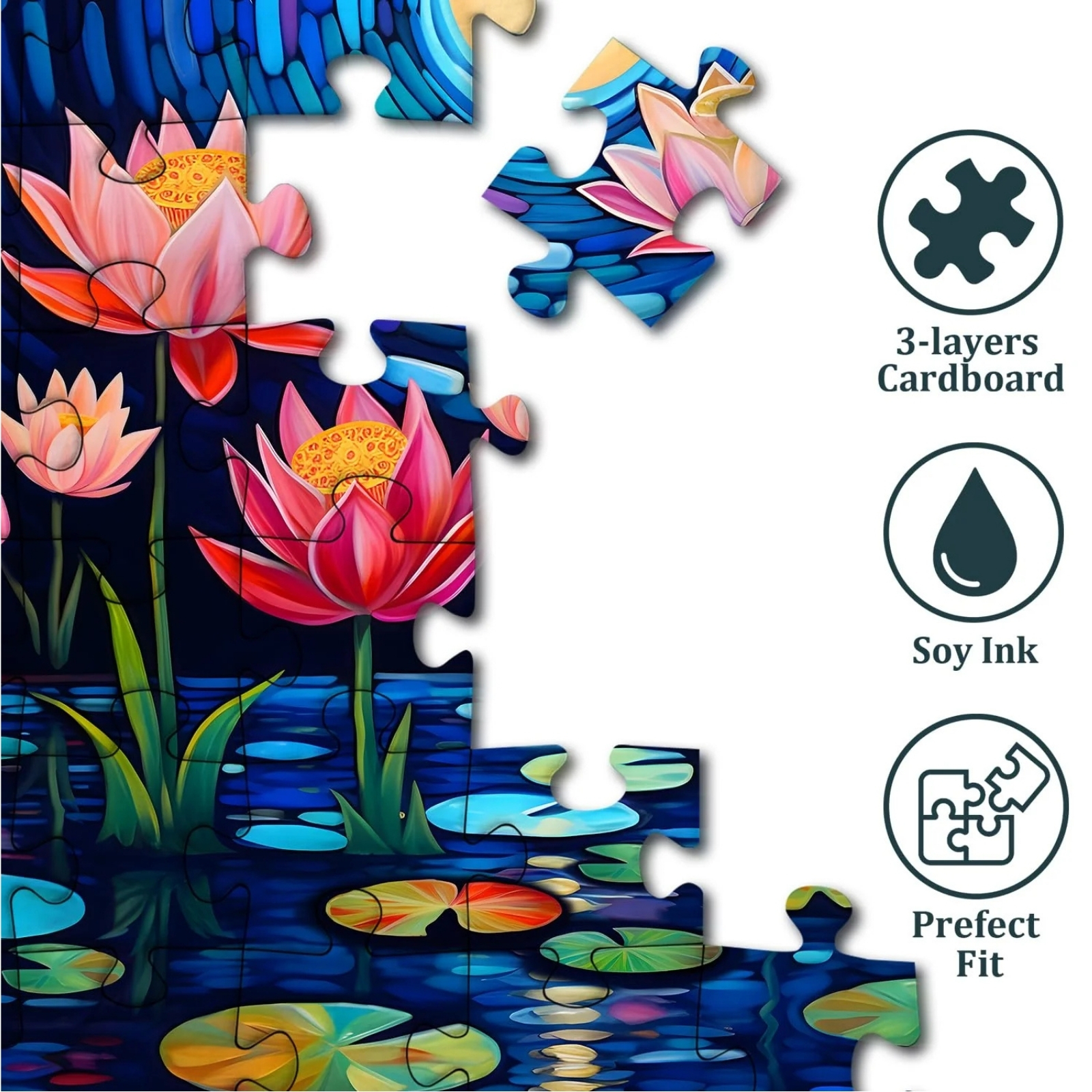 Moonlit Blossoms 1000 Piece Jigsaw Puzzle for Adults - Premium Quality