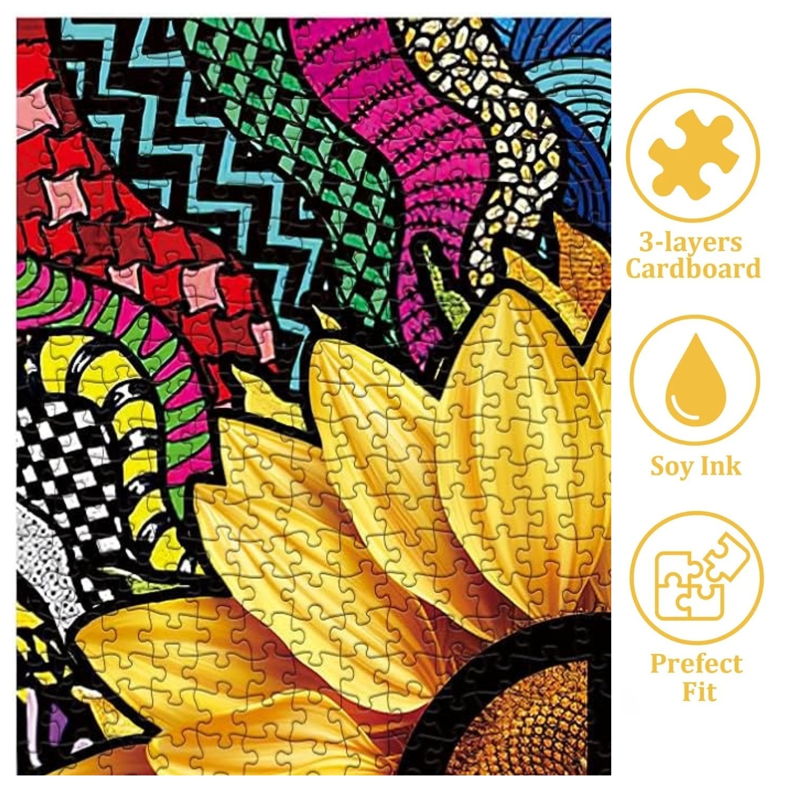 Sunflower Solace 1000 Piece Jigsaw Puzzle for Adults