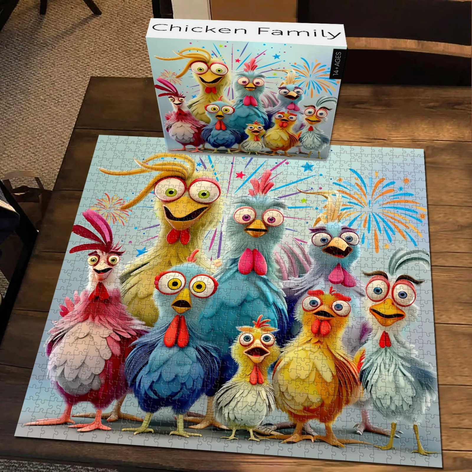 Chicken Family 1000 Piece Jigsaw Puzzle for Adults