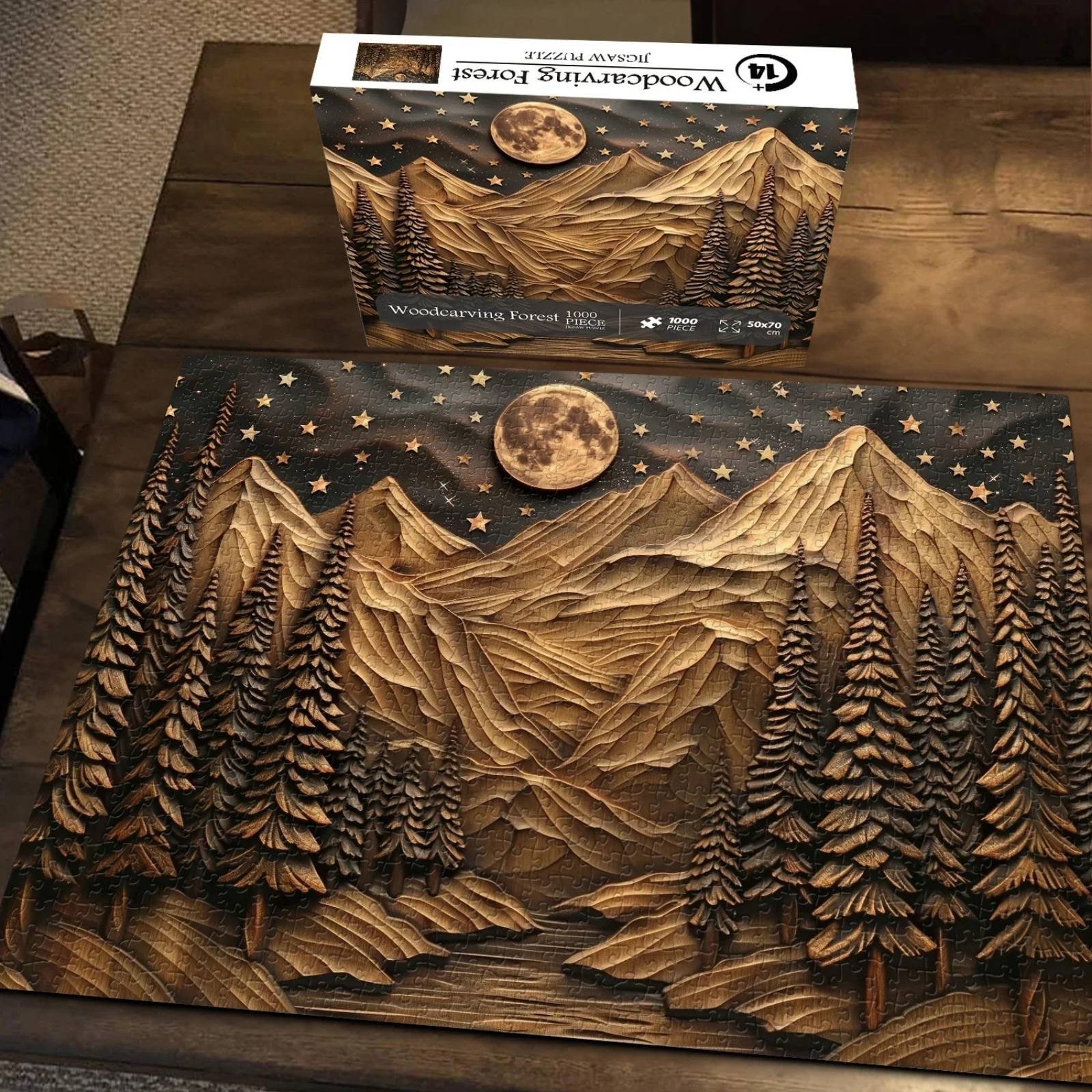 Woodcarving Forest 1000 Piece Jigsaw Puzzle for Adults