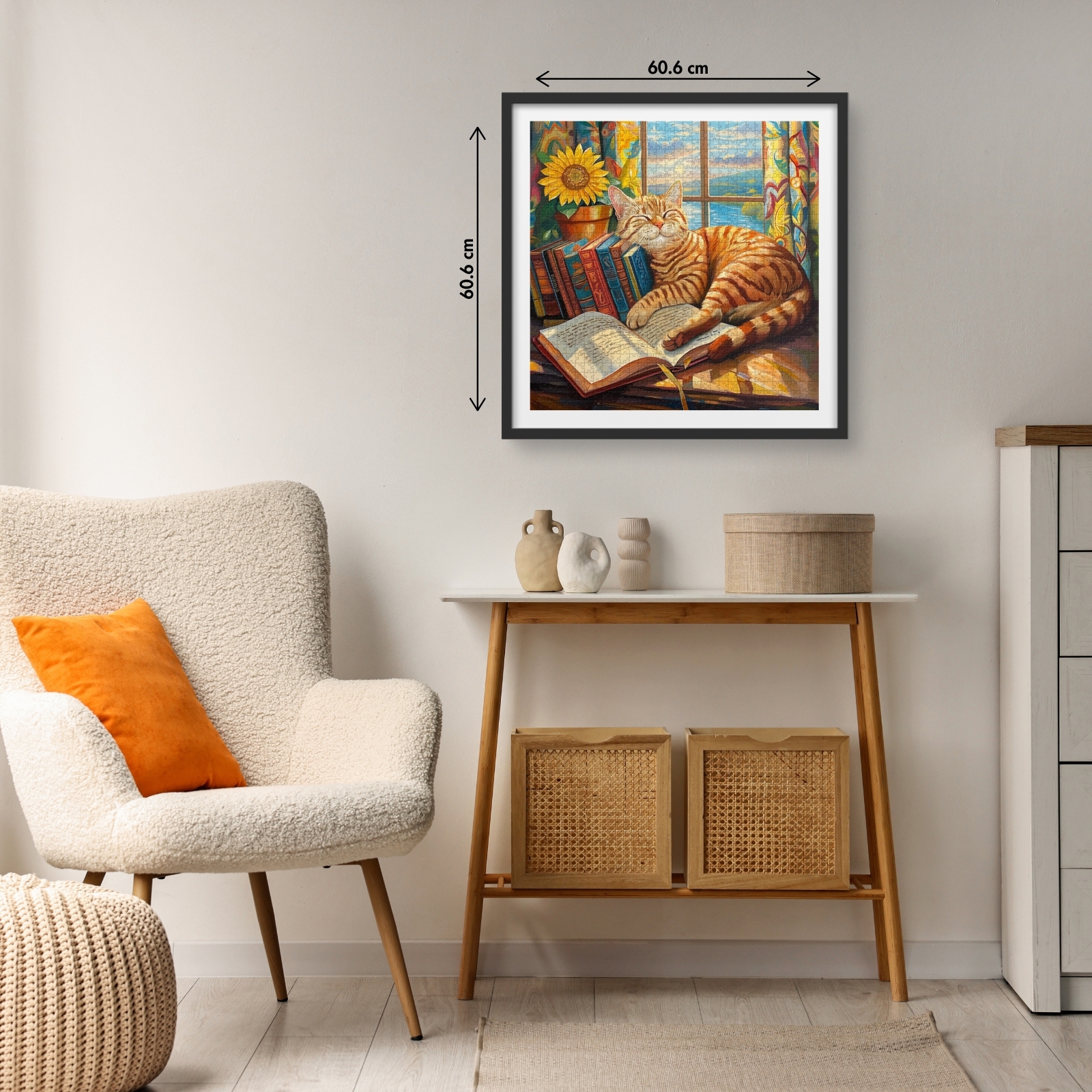 Sleeping Cat 1000 Piece Jigsaw Puzzle for Adults