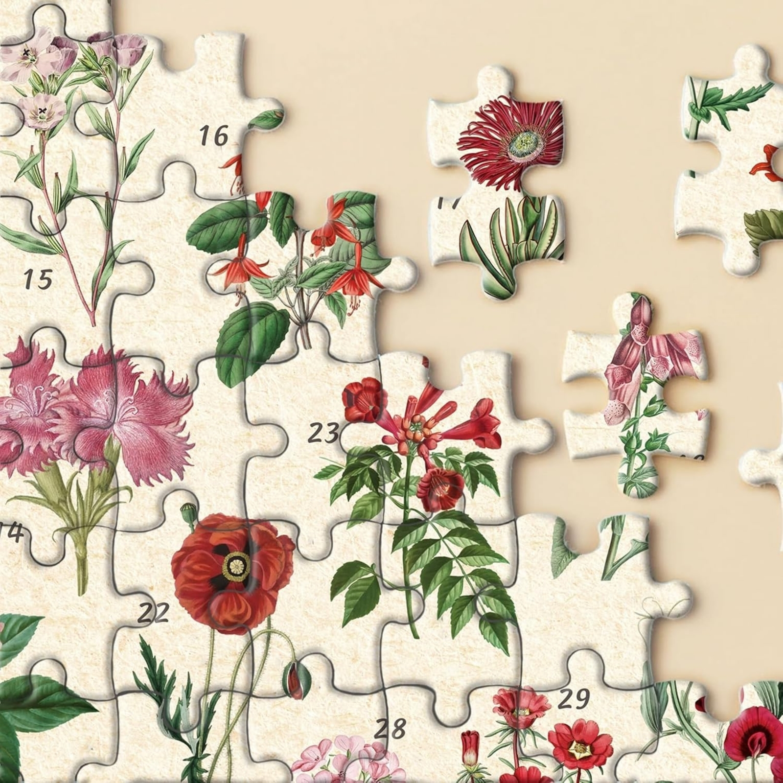 Crimson Fiesta 1000 Piece Jigsaw Puzzle for Adults