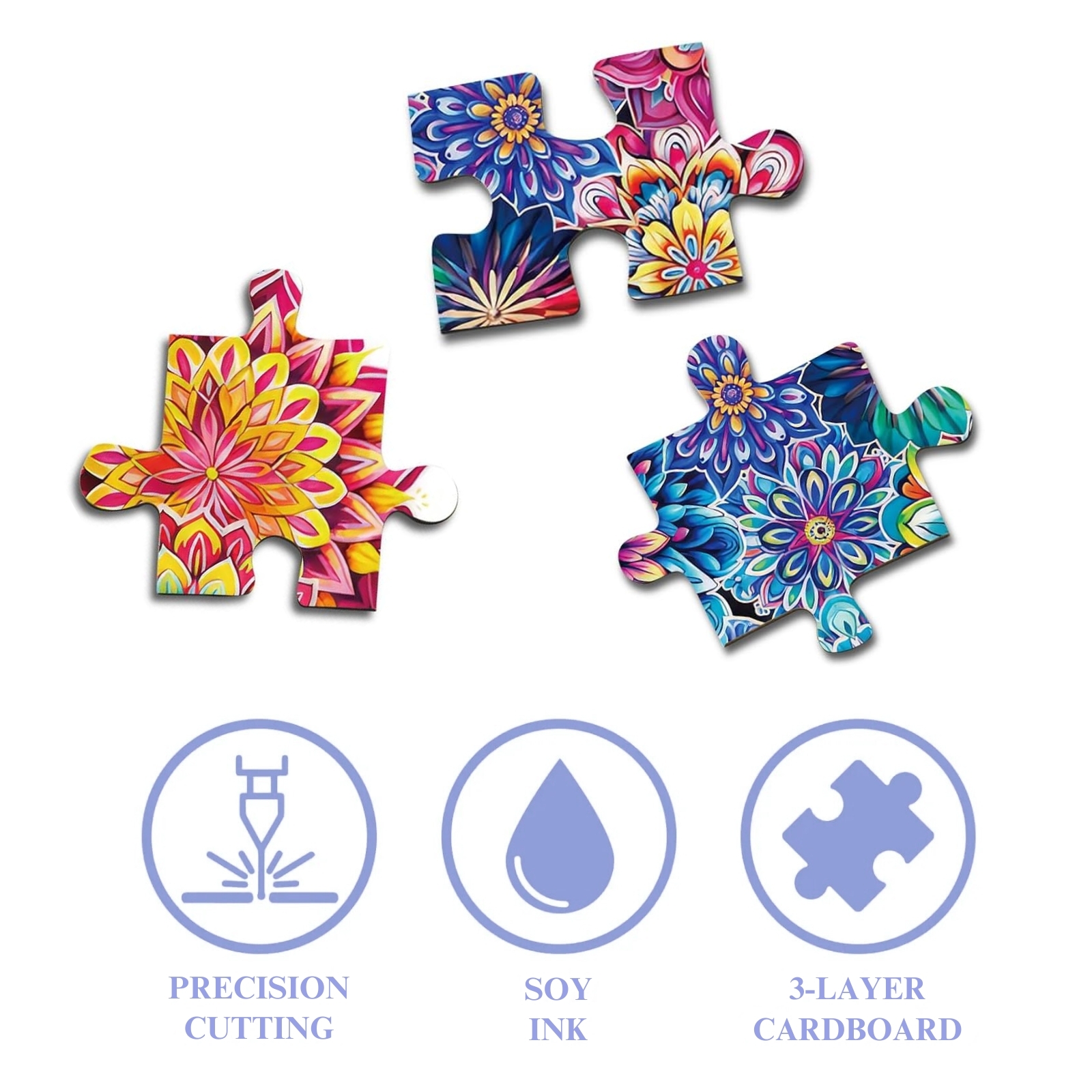 Kaleidoscope Mandala 1000 Piece Jigsaw Puzzle for Adults