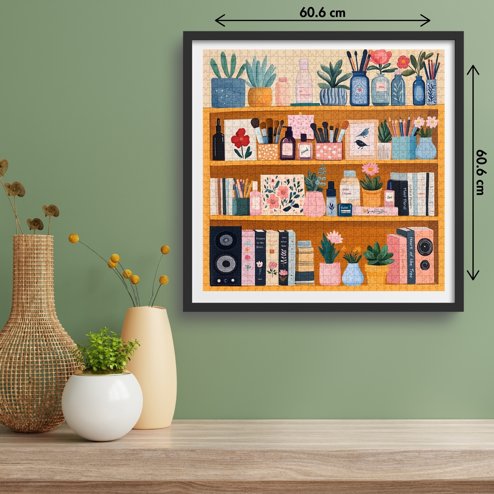 Cozy Storage Cabinet 1000 Piece Jigsaw Puzzle for Adults