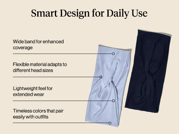 Kitsch Wide Headbands for Women Non Slip - Running Headbands for Girls, Ideal for Working Out, Yoga, Gym, or Lounging | Stretchy Head Bands | Fashion Hair Accessories - Garden Bouquet, 2pcs