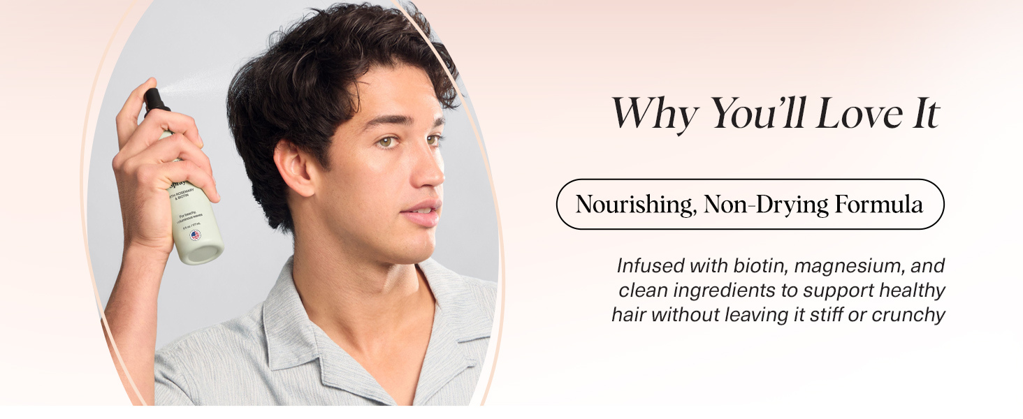 Kitsch Sea Salt Spray for Men and Women | Hair Spray with Rosemary, Biotin, Magnesium &ndash; Hair Texturizer for Natural Curls and Beach Waves | Ideal Gifts for Women, 177 mL