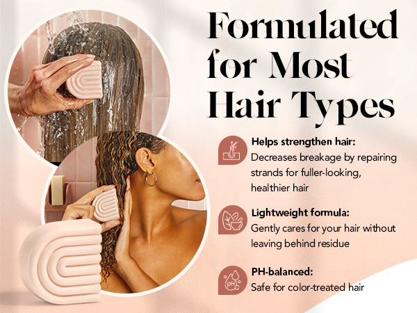 Kitsch Castor Oil Conditioner Bar Soap - Hydrating & Moisturizing Hair Care - Organic Castor Oil Conditioner for Hair Growth & Scalp Nourishment - Silicone & Paraben-Free, Vegan, Made in USA