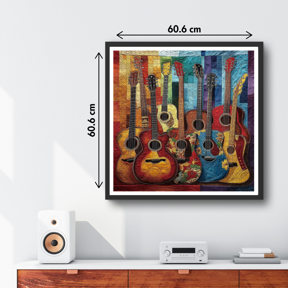 Fabric Guitar Jigsaw Puzzles 1000 Pieces