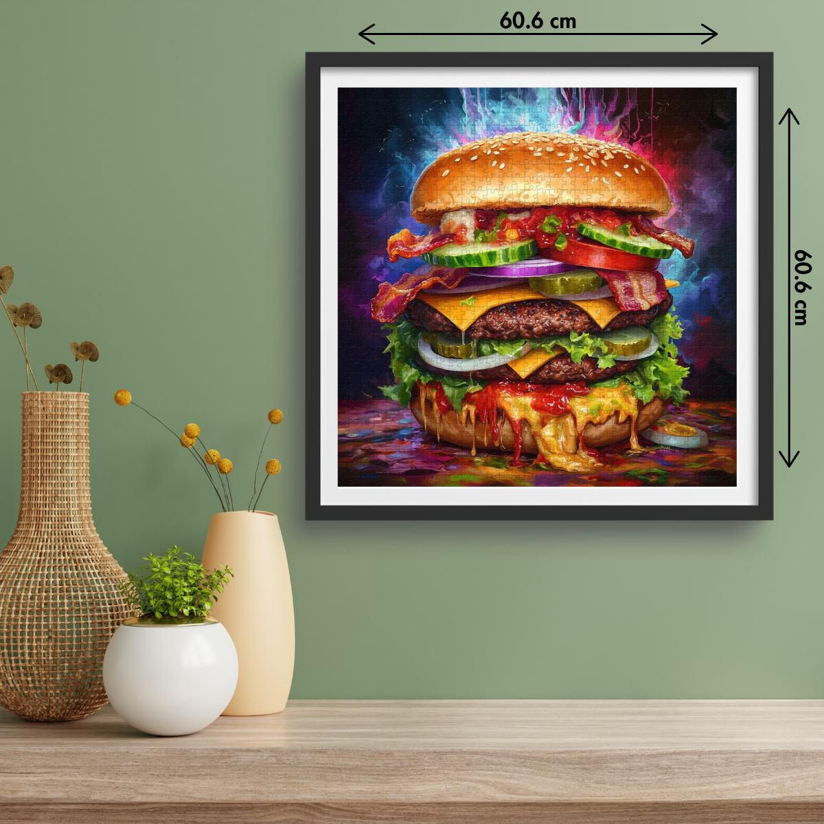 Delicious Hamburger Jigsaw Puzzle 1000 Pieces