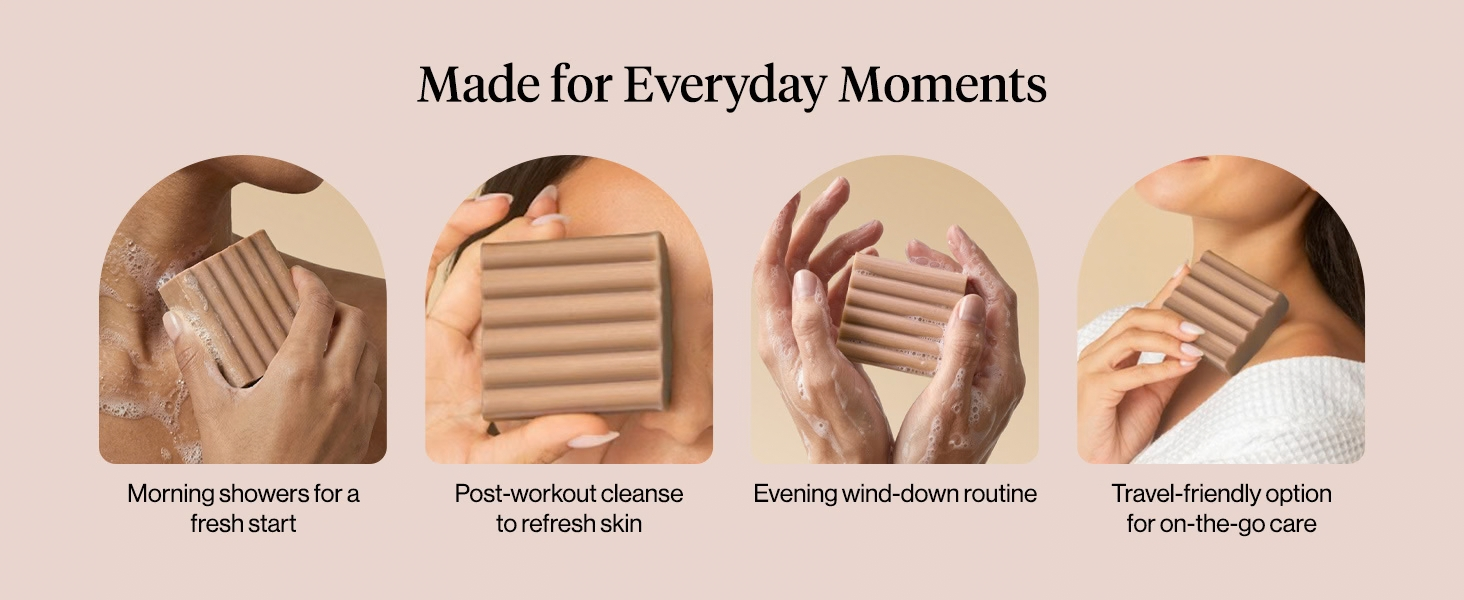 Kitsch Warm Sugar Body Wash Bar Soap for Women – Made in USA - 113g