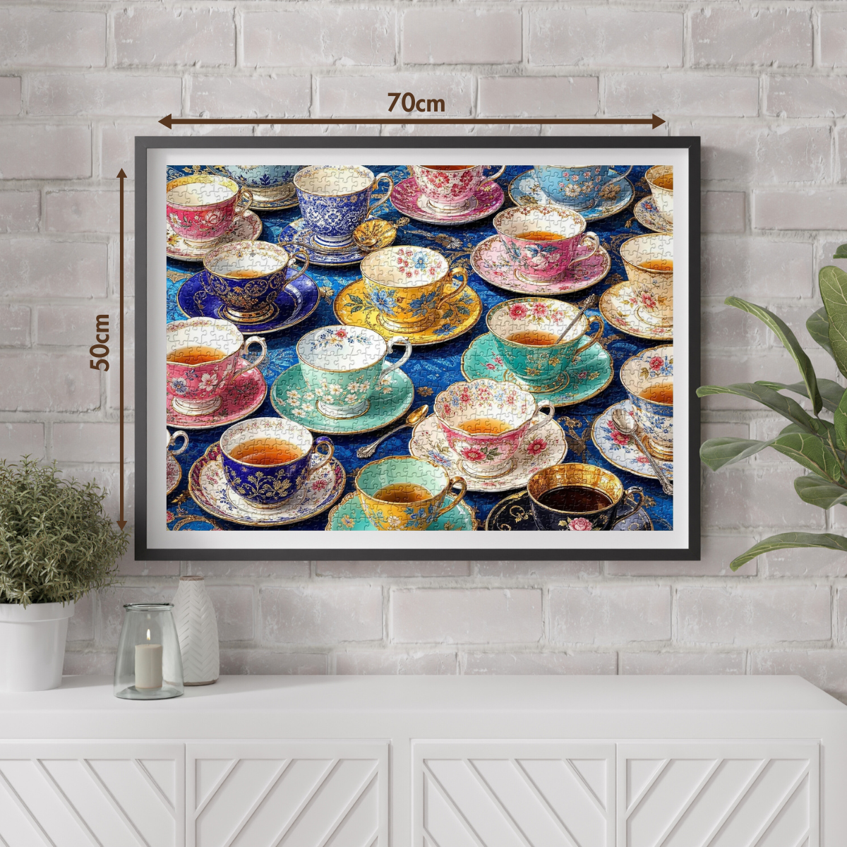 Gilded Bloom Cups Jigsaw Puzzle 1000 Piece