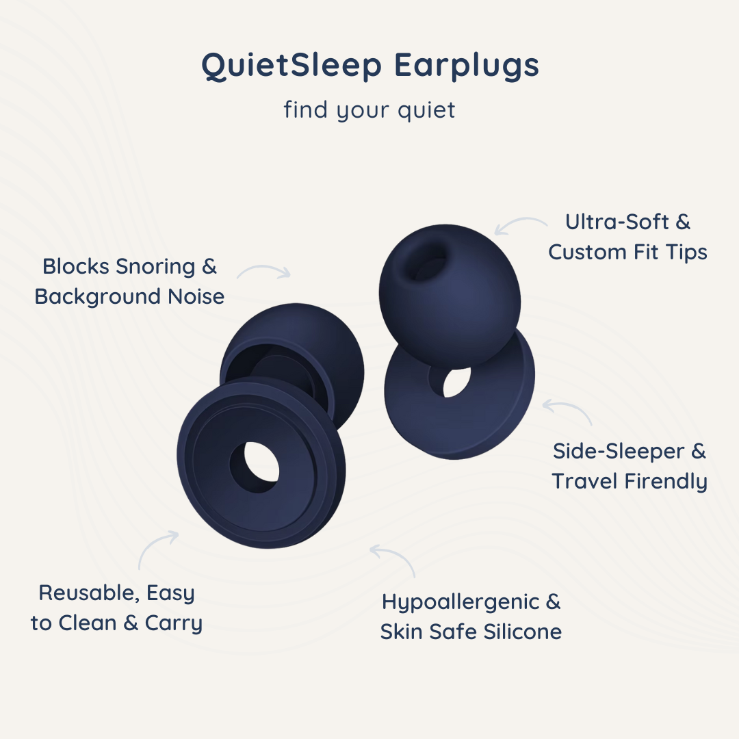 Zulfees QuietSleep Ultra Soft EarPlugs for Sleeping to block snoring