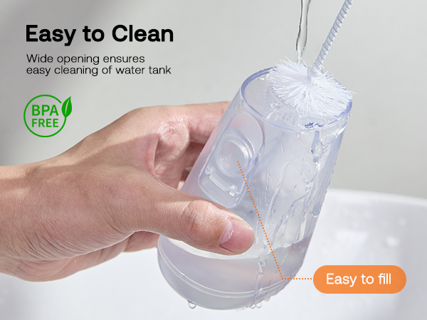 Water Flosser Bitvae C6 Easy To Clean Wide Opening Ensures Easy Cleaning Of Water Tank