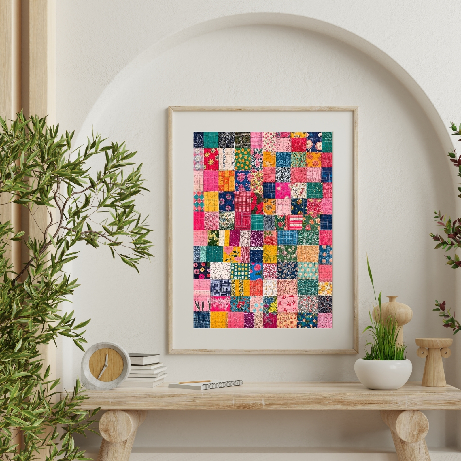 Vibrant patch 1000 piece jigsaw puzzle for adults. After pieces are assembled, they can be framed and turned into a unique home decoration painting. Whether it is a living room, study or office, it can become an eye-catching work of art that makes people fall in love with it at first sight.