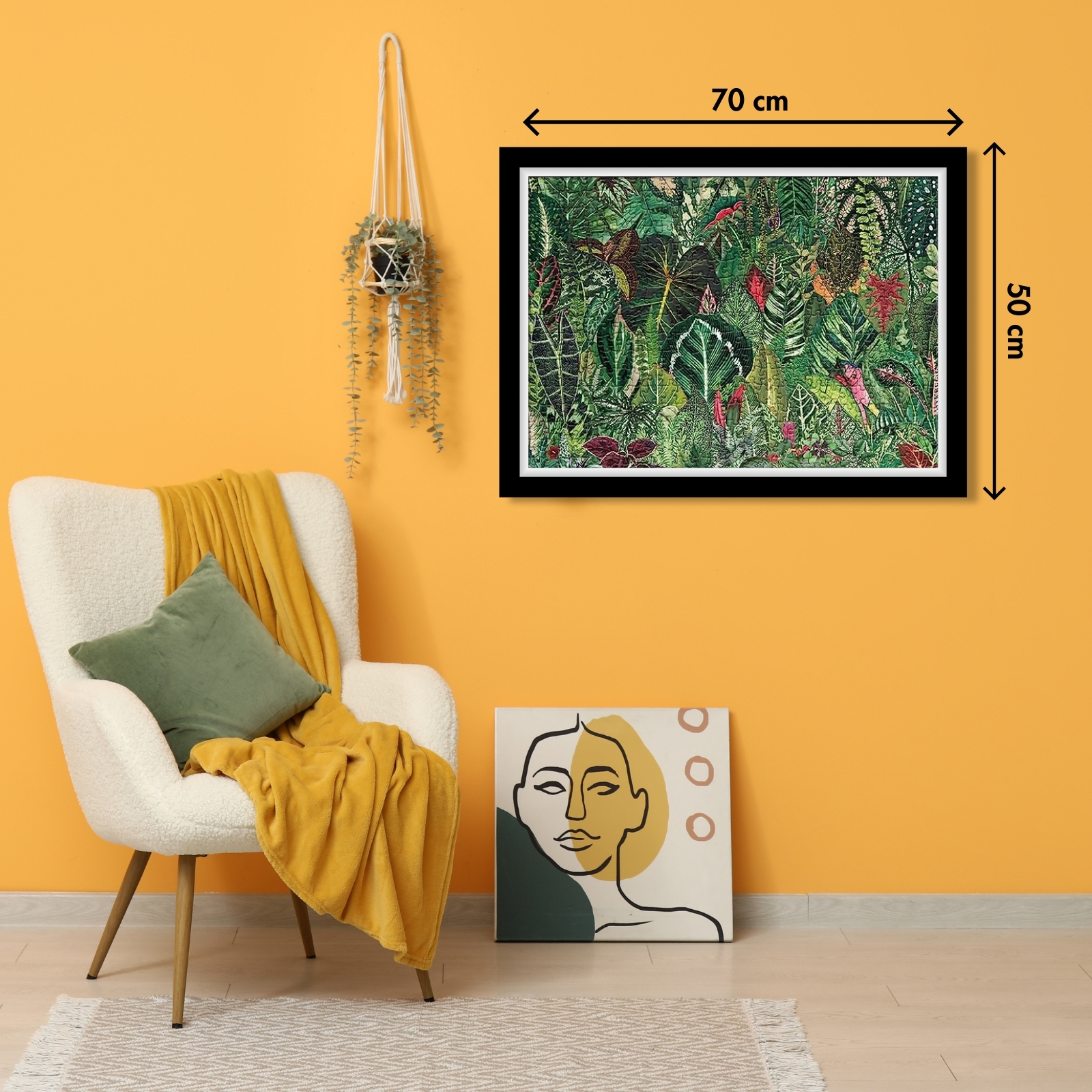 Houseplant 1000 piece jigsaw puzzle for adults - Size after finished: 50x70cm.