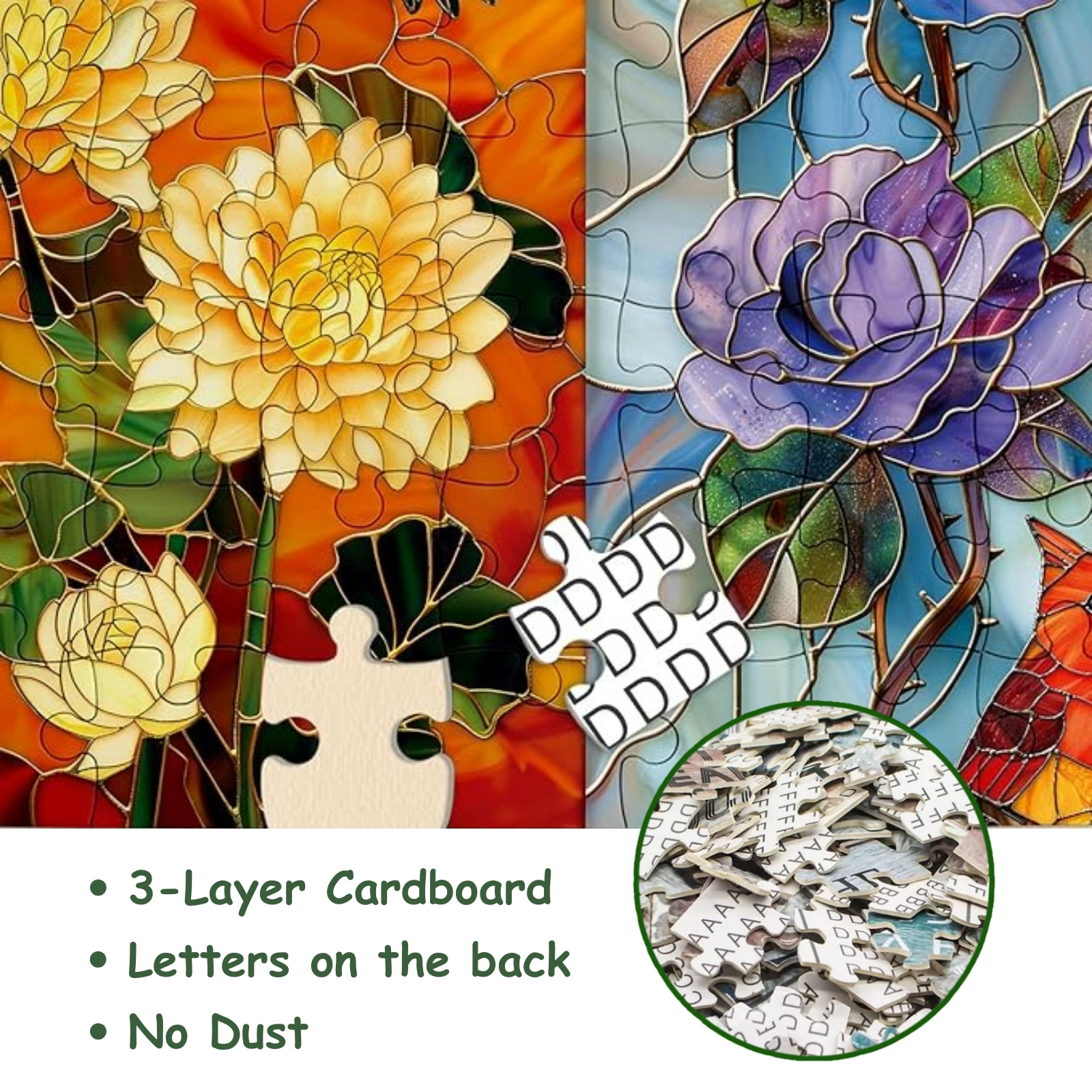 Season Symphony 1000 Piece Jigsaw Puzzle for Adults: Crafted with precision and care, our puzzle pieces are made from high-quality materials to ensure a perfect fit and lasting durability. Enjoy the smooth finish and robust construction that make every puzzle session a pleasure.