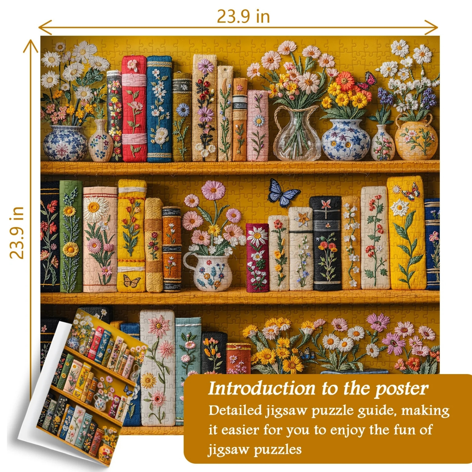 Floral Chapters 1000 Piece Jigsaw Puzzle for Adults