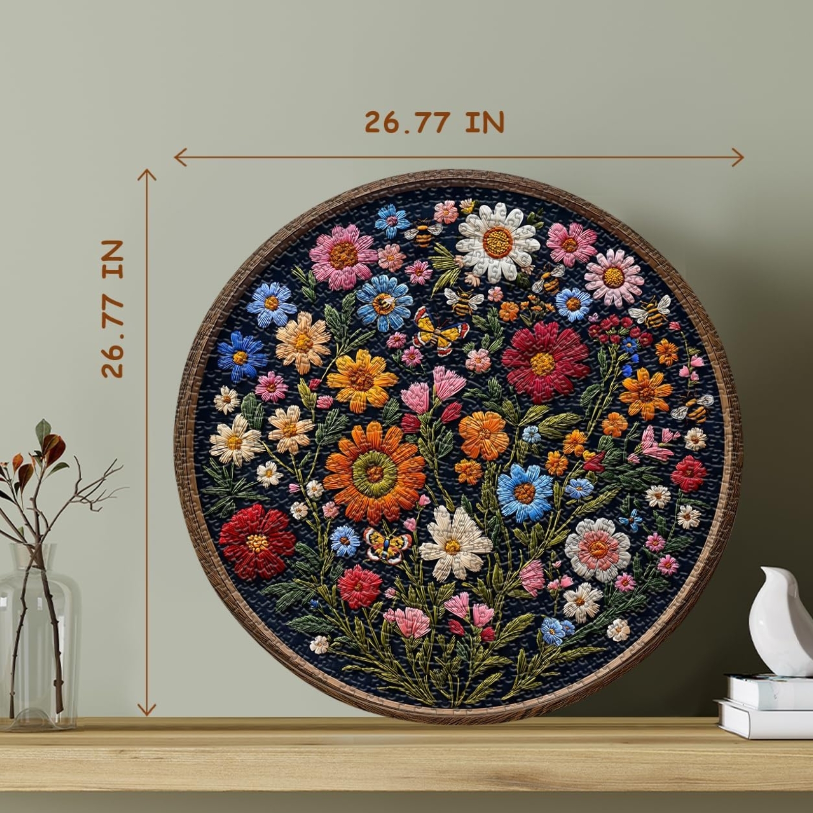 Wildflower Art 1000 Piece Jigsaw Puzzle for Adults