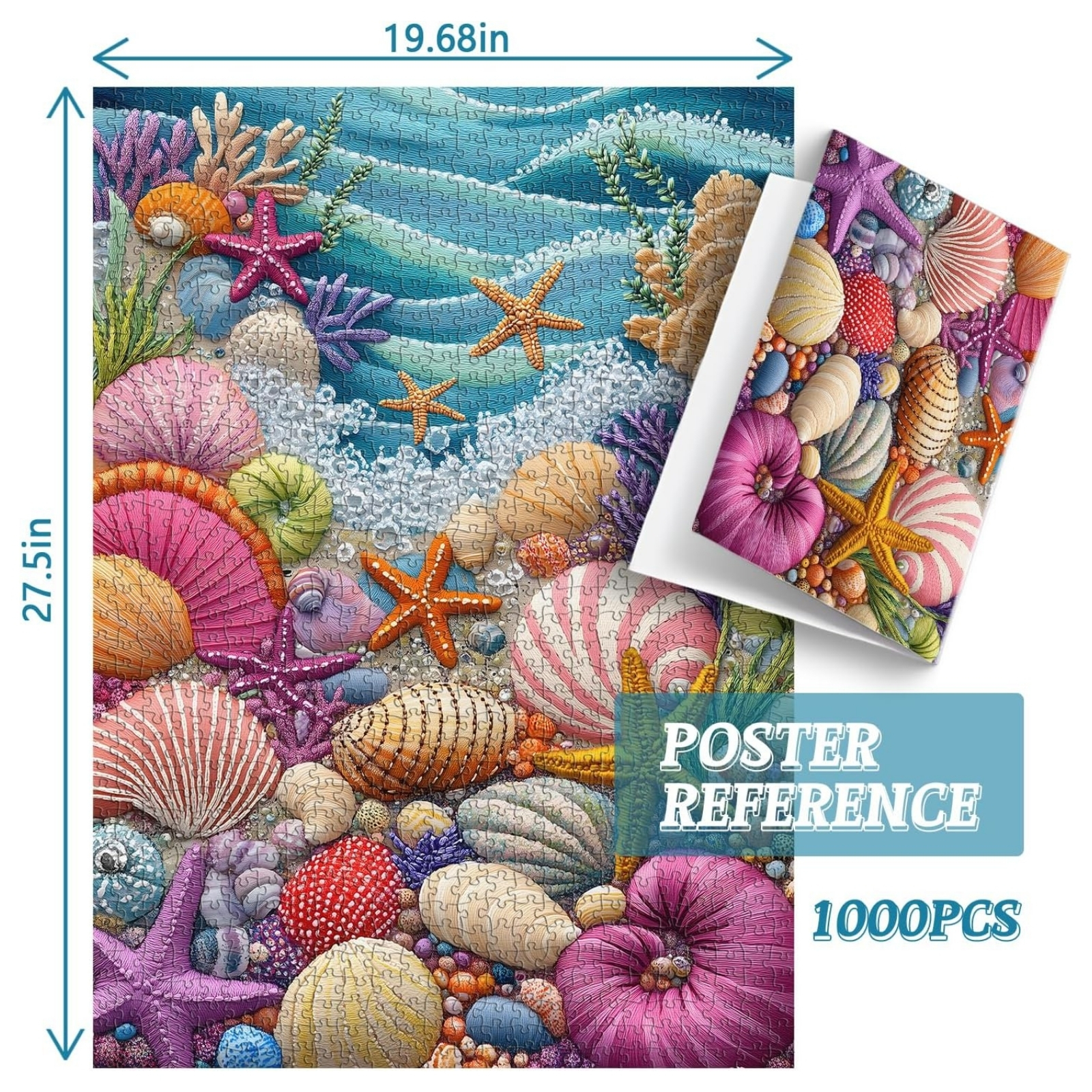 Shell Beach 1000 Piece Jigsaw Puzzle for Adults