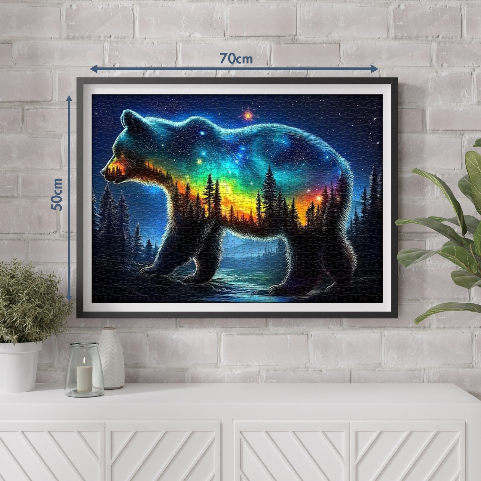 Luminous Bear Trek 1000 Piece Jigsaw Puzzle for Adults
