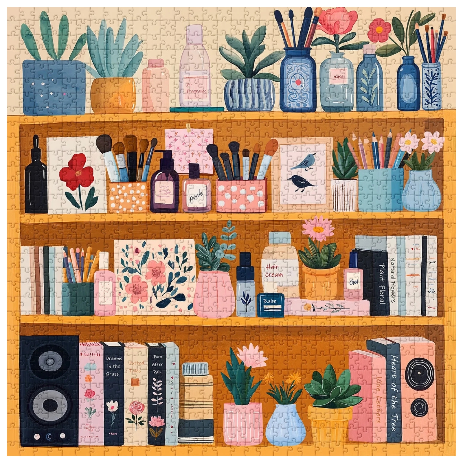 Cozy Storage Cabinet 1000 Piece Jigsaw Puzzle for Adults
