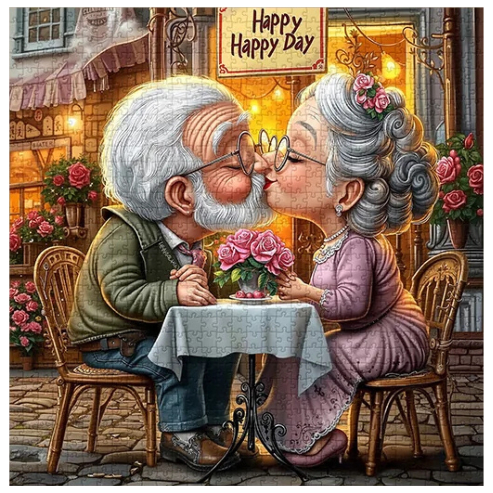 Romantic Date 1000 Piece Jigsaw Puzzle for Adults