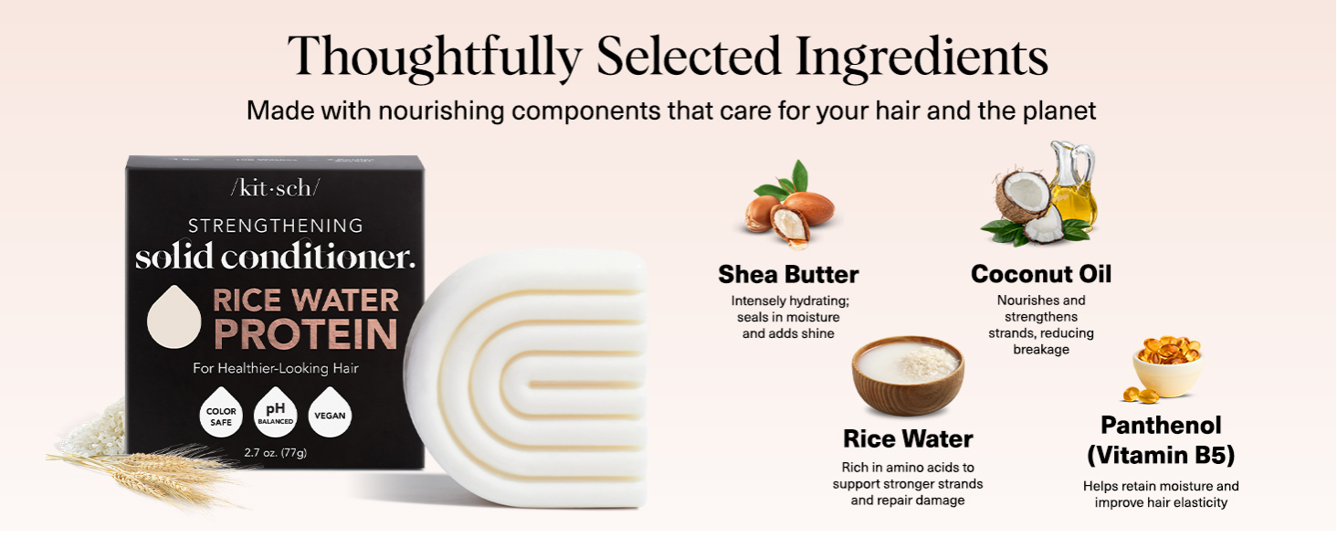Kitsch Rice Water Conditioner Bar For Hair Growth