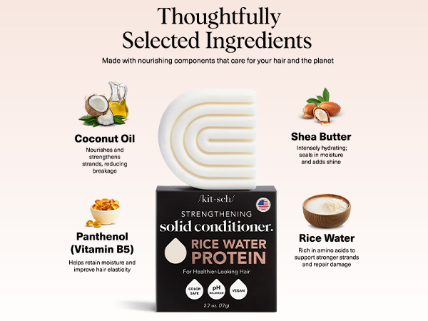 Kitsch Rice Water Conditioner Bar For Hair Growth