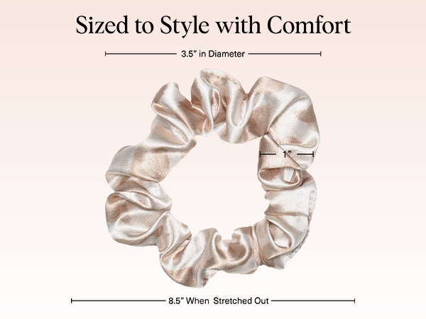 Kitsch Satin Scrunchies for Women - Softer Than Silk Scrunchies | Hair Ties No Damage for Frizz-Free Sleep | Ideal Gifts for Women, Assorted, 5pcs