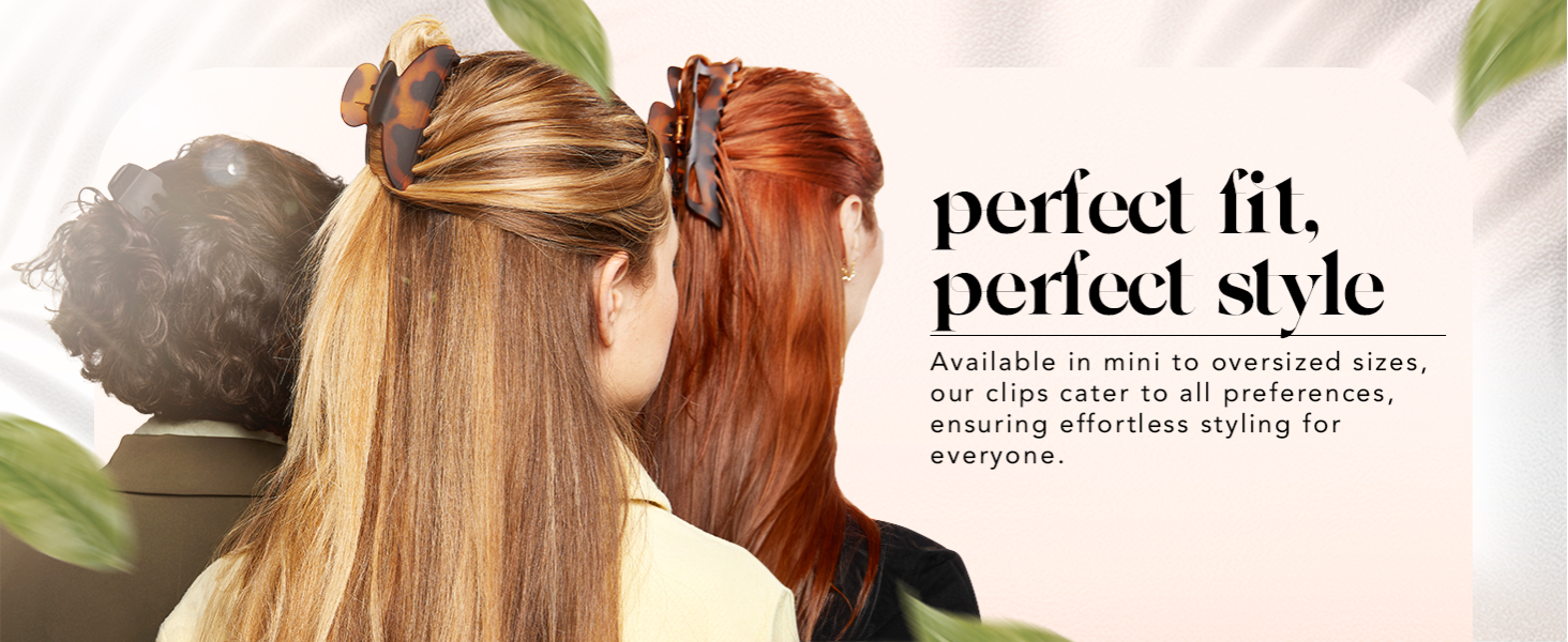 Kitsch Medium Hair Clips for Women, Strong Hold, Recycled Plastic Claw Clips for Thick Hair | Great for Updo, Half Up Hairstyle | Ideal Gifts for Women - 2pcs, Black and Tort