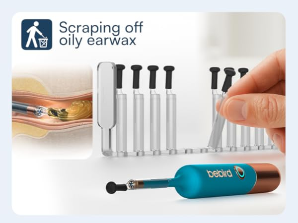 Bebird Earsight Ultra Ear Wax Removal Tool Camera, Ear Cleaner with Flexible Ear Camera Otoscope, Painless Visual Ear Pick Tweezers, Visual Scope Earwax Cleaning Dropper, Ear Cleaning Kit for Family