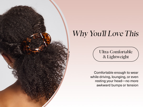 Kitsch Medium Flat Claw Clips for Women - Stylish Flat Hair Clips, Strong Hold for Thick & Fine Hair | Non-Slip for Secure, Comfortable All-Day Wear | Ideal Gifts for Women - Tortoise Design