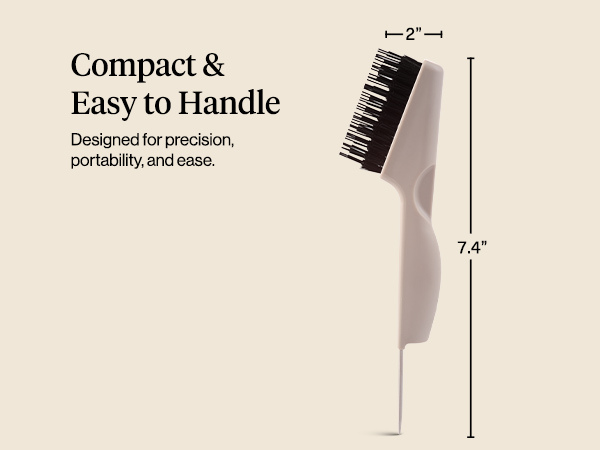 Kitsch Hair Brush Cleaner Tool | Double-Sided 2-in-1 Brush Cleaner for Hair Brushes & Combs | Eco-Friendly Cleaning Tool with Pick & Bristles, Perfect Gifts for Women | Hair Stylist Essentials