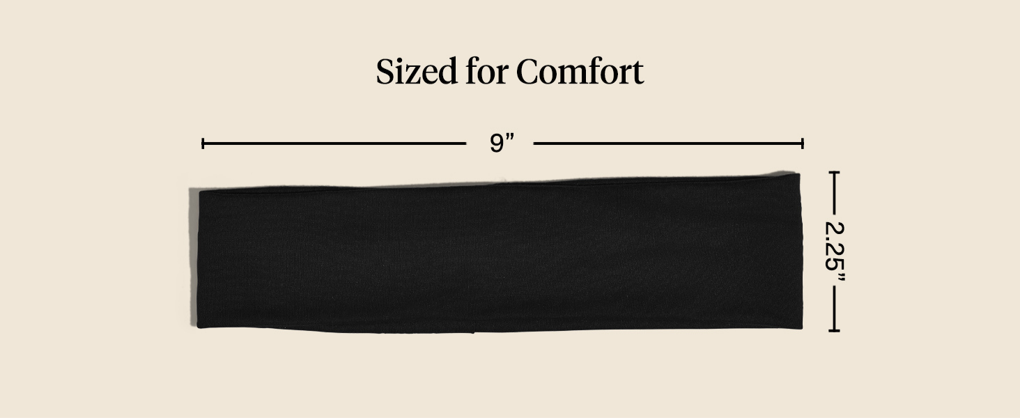 Kitsch Headbands for Women Non Slip - Running Headbands for Girls, Ideal for Working Out, Yoga, Gym, or Lounging | Stretchy Head Bands | Fashion Hair Accessories - Black, 3pcs