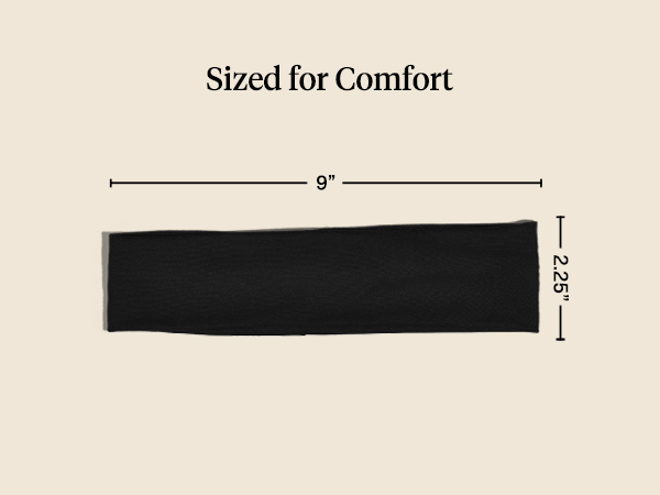 Kitsch Headbands for Women Non Slip - Running Headbands for Girls, Ideal for Working Out, Yoga, Gym, or Lounging | Stretchy Head Bands | Fashion Hair Accessories - Black, 3pcs