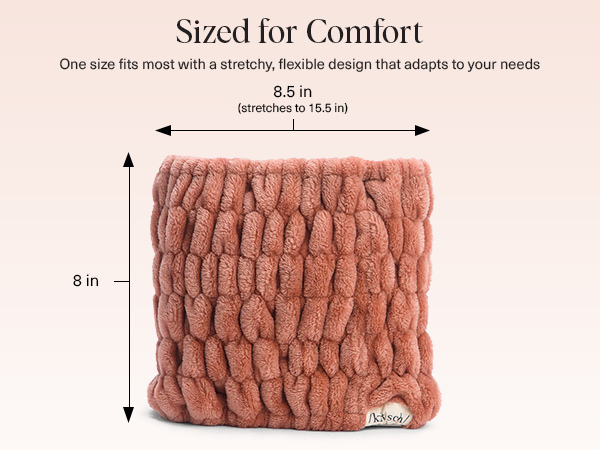 Kitsch Spa Headband - Extra Wide Makeup Headband for Washing Face | Multi Purpose Skincare Headbands | Facial Headband & Hair Band For Washing Face | Face Wash Headbands for Women Makeup (DustyRose)