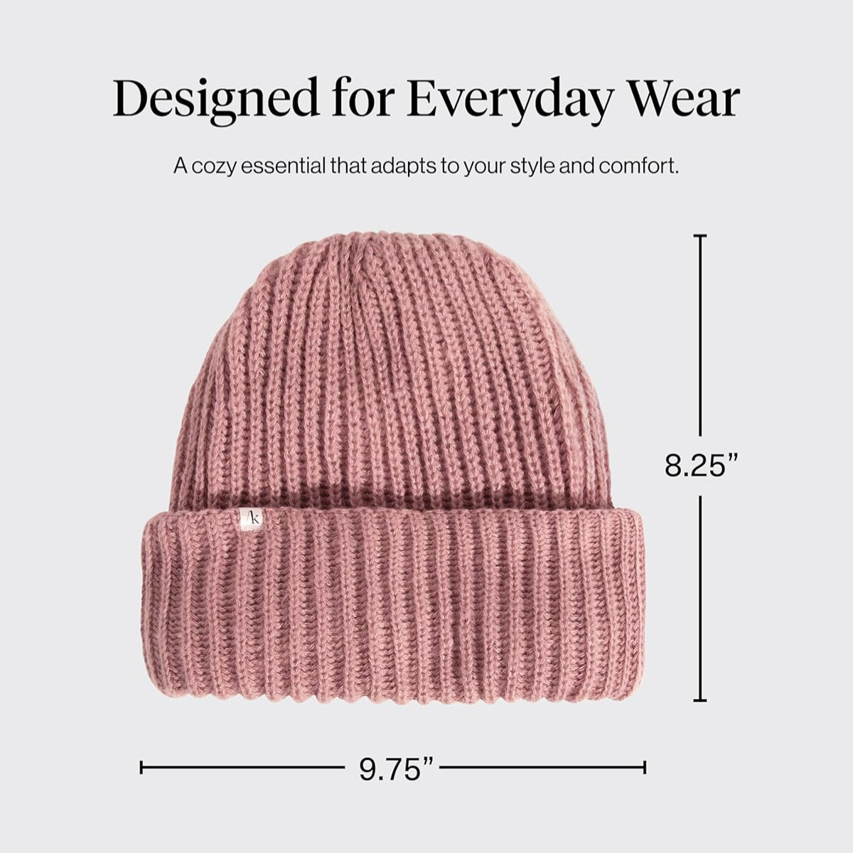 Kitsch Glazey&trade; Satin Lined Beanie for Men and Women &ndash; Cozy Winter Hats for Men - Stylish Anti-Frizz Hat for All Hair Types