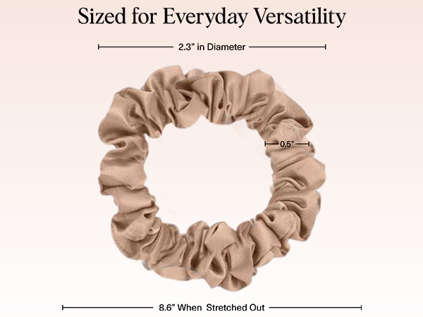 Kitsch Ultra-Petite Satin Scrunchies for Women - No Crease, Frizz-Free Sleep | Softer Than Silk Scrunchies Gentle On Hair Scrunchies for All Hair Types | Stylish Hair Accessories - Eucalyptus, 6pcs