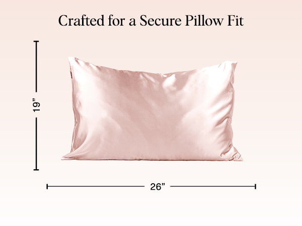 Kitsch Satin Pillowcase with Zipper for Hair & Skin - Softer Than Silk Pillow Cases, Smooth Cooling Satin Pillow Case, Wrinkle-Free, Machine Washable - Pillow Cases Standard Size (66x48 cm) - Blush