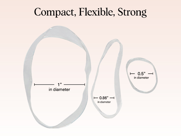 Kitsch No Snag Small Elastic Hair Ties - 1pack, 100pcs | Rubber Bands for Hair