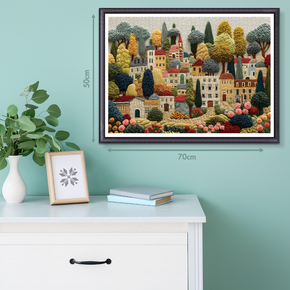 Embroidery Village Jigsaw Puzzle 1000 Pieces
