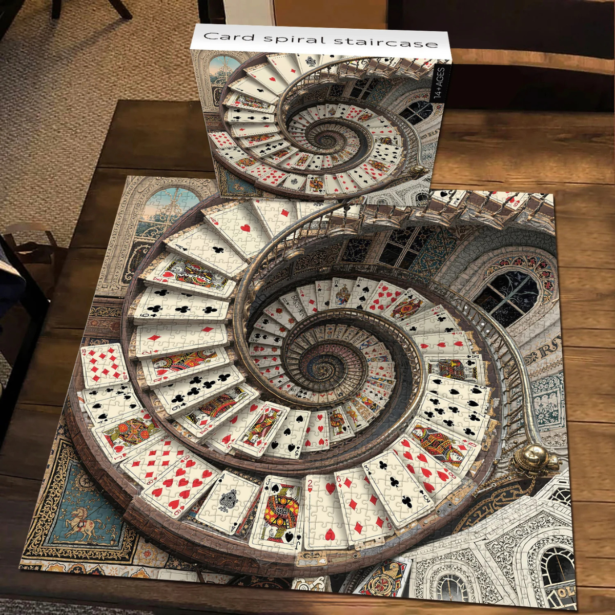 Card Spiral Staircase Jigsaw Puzzle 1000 Pieces