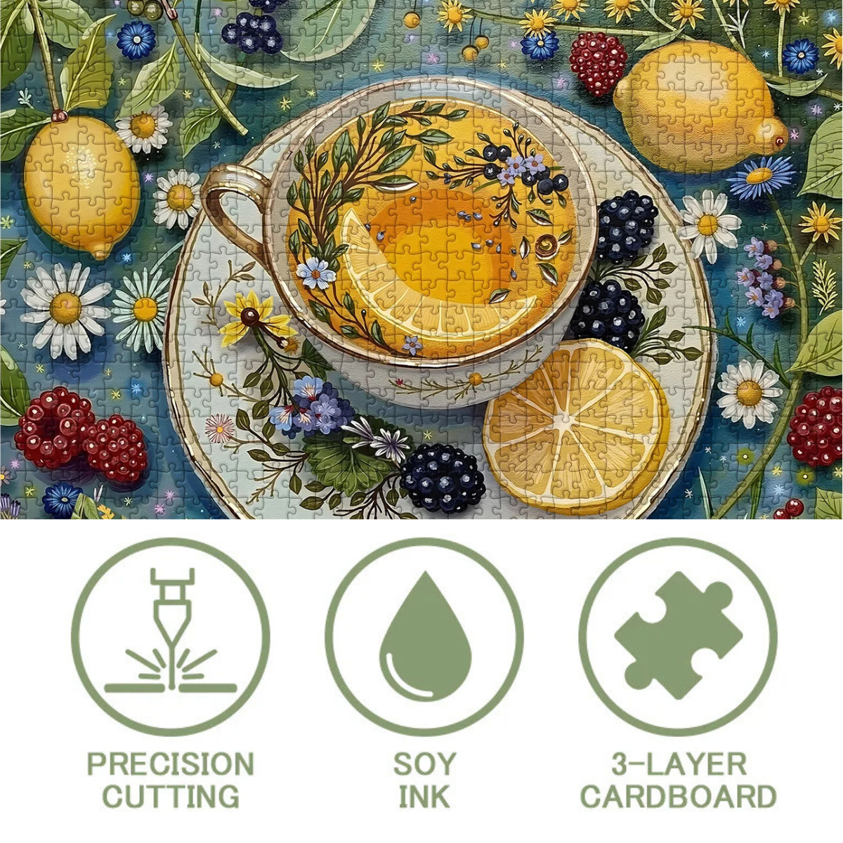 Floral Tea Talk Jigsaw Puzzle 1000 Pieces